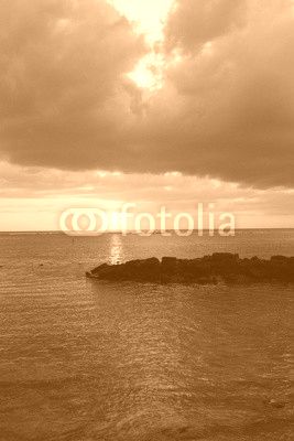 Africa,sunset in Mont Choisy in Mauritius