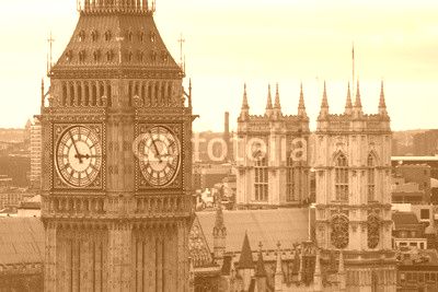 Big Ben sous le soleil en gros plan, Londres