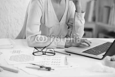 Designer working on computer