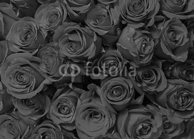 Colorful flower bouquet from red roses for use as background. Closeup.