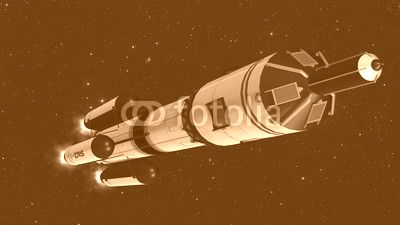 Space rocket - carrier rocket in space