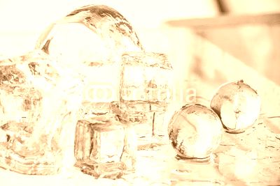 Ice cubes and balls