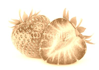 Strawberries isolated on white