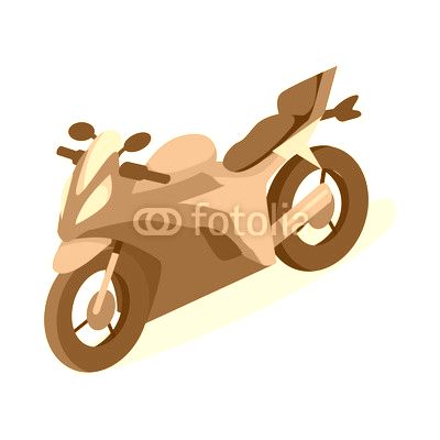 Bike Vector Icon in Isometric Projection