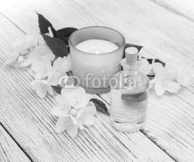Spa concept with jasmine flowers