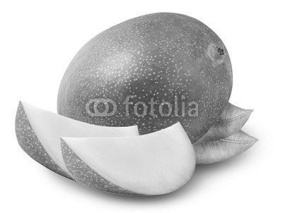 Group of mangos isolated on white background