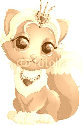 Kitty princess with decorations