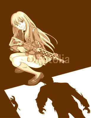 Anime Girl VS Zombies