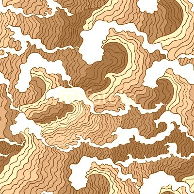 Abstract wave seamless pattern.