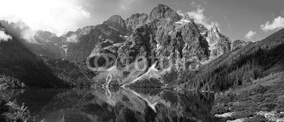 Beautiful scenery of Tatra mountains and Eye of the Sea