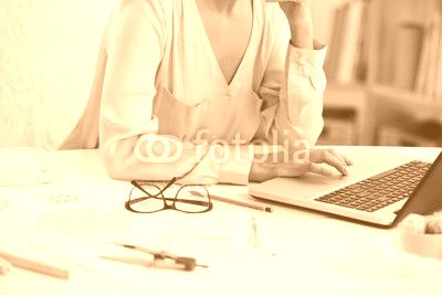 Designer working on computer