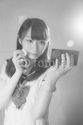 japanese school girl make up