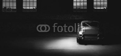 911 Oldtimer roter Sportwagen, Rennauto siebziger Jahre