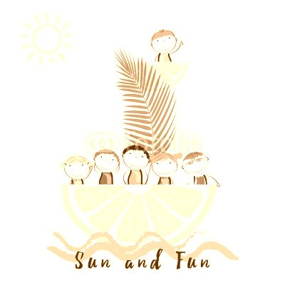 Happy summer time for children