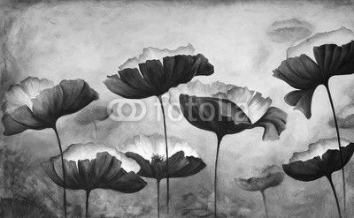 Painting poppies canvas