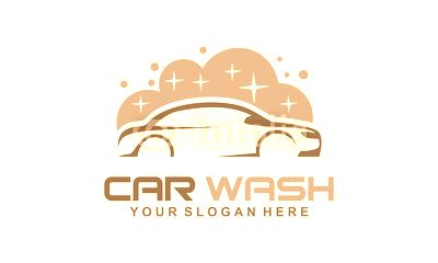 car wash logo, modern car wash and professional automotive vector logo design