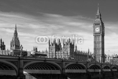 Big Ben and Westminster abbey in London, England