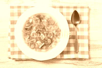 Homemade cabbage soup, cooked on smoked ribs.