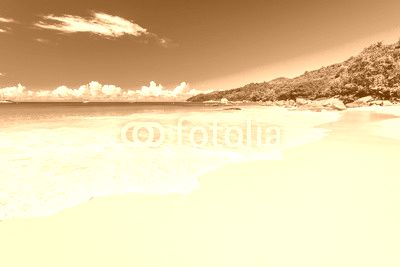 Beautiful beach at Seychelles