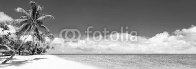 Strand Panorama mit türkisblauem Meer