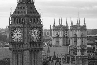 Big Ben sous le soleil en gros plan, Londres