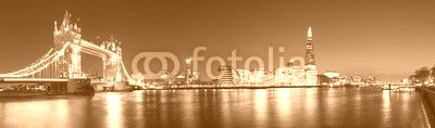 Panorama von der Tower Bridge bis zum Shard in London