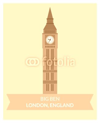 Big Ben (London, England) vector building
