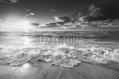 Beautiful sunrise over the sea