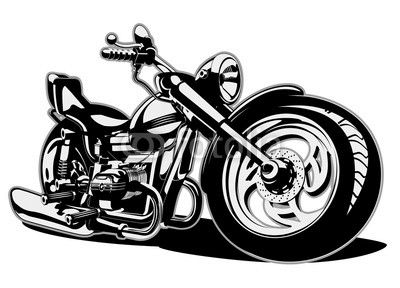 Vector Cartoon Motorbike