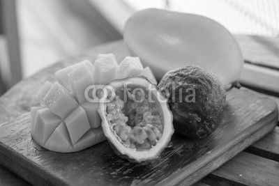 mango and passion fruit
