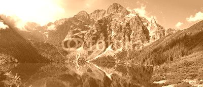 Beautiful scenery of Tatra mountains and Eye of the Sea