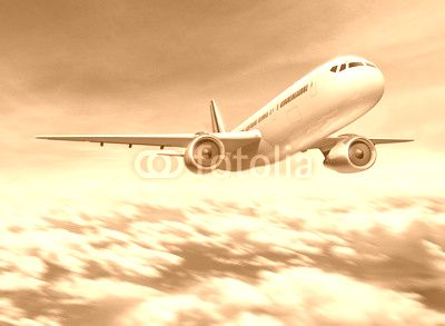 Flugzeug fliegend