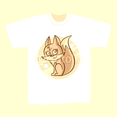 T-shirt Print Design Squirrel