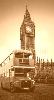 London bus und Big Ben