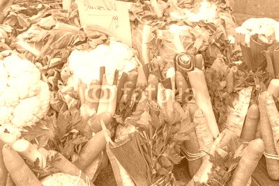 Mixed vegetables for sale at a market