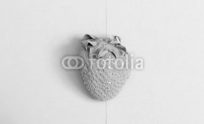 Purple painted strawberry