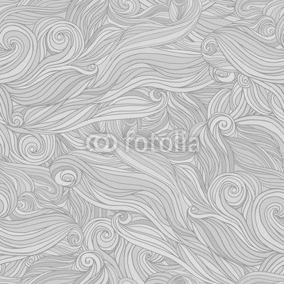 Seamless abstract pattern, tangle wavy hair background