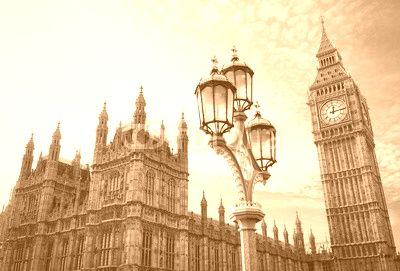 Big Ben and the houses of parliament in London
