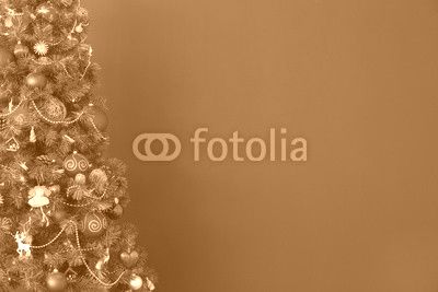 Red and golden tree
