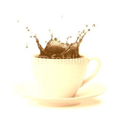 splashing coffee