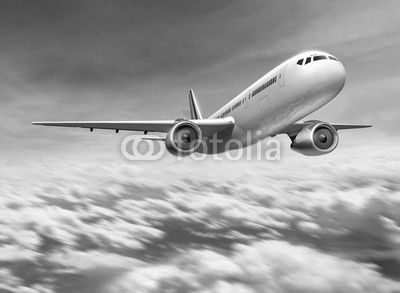 Flugzeug fliegend