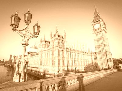 Early morning London:  Houses of Parliament and Big Ben