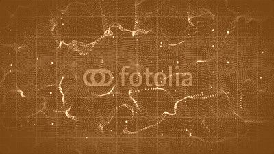 abstract 3D form of electromagnetic wave