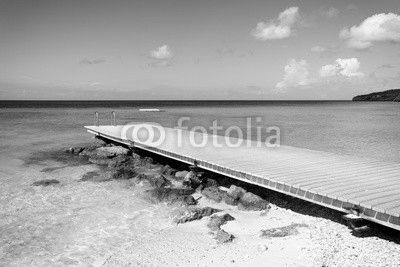 Jetty at tropical beach