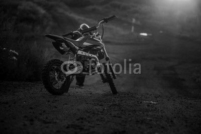 motorcycle in sunset