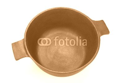 New Empty Classic Cast Iron Dutch Oven Or Pot Isolated