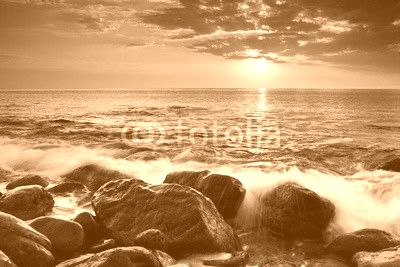 Sunset over sea