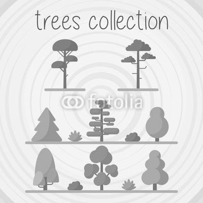 Trees Color Vector Selection