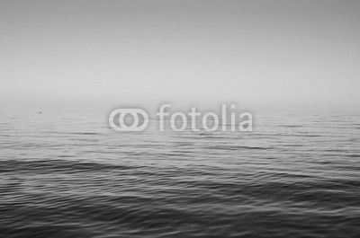 Sea waves on a background of blue sky
