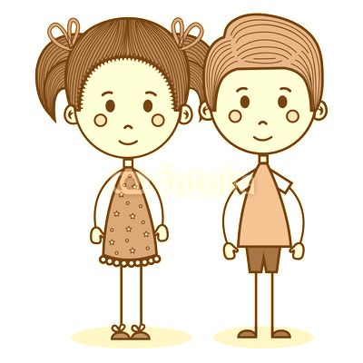 cute little kids drawing vector illustration design